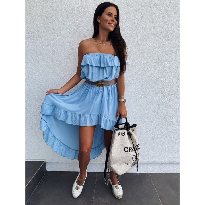 Artisio | Women Flowy Strapless Mini Dress