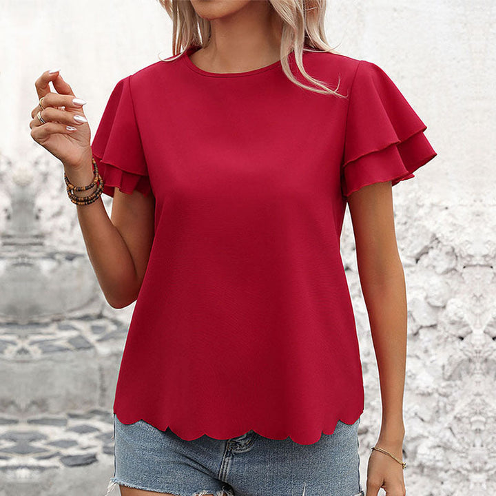 Artisio | Women Flutter Sleeve Blouse