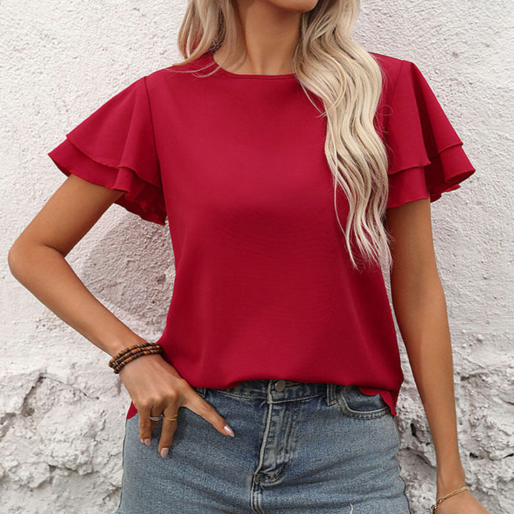 Artisio | Women Flutter Sleeve Blouse
