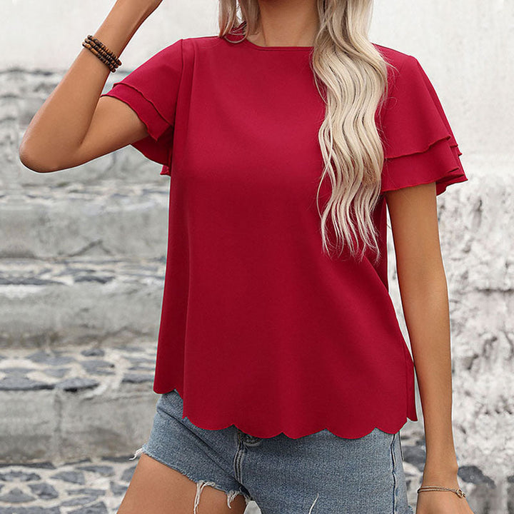Artisio | Women Flutter Sleeve Blouse