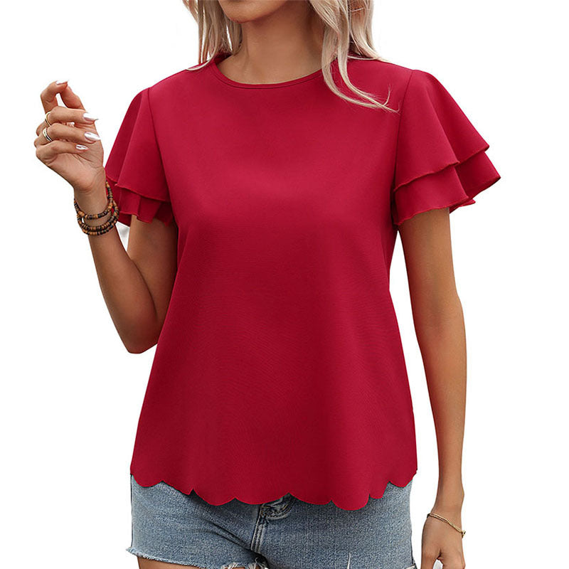 Artisio | Women Flutter Sleeve Blouse