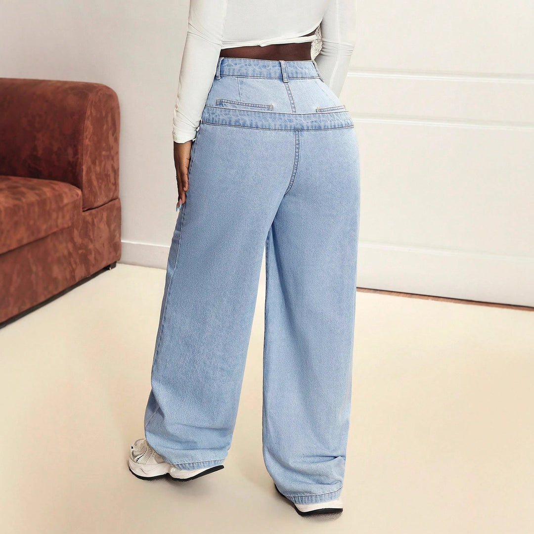 Artisio | Women Fold Over Waist Jeans