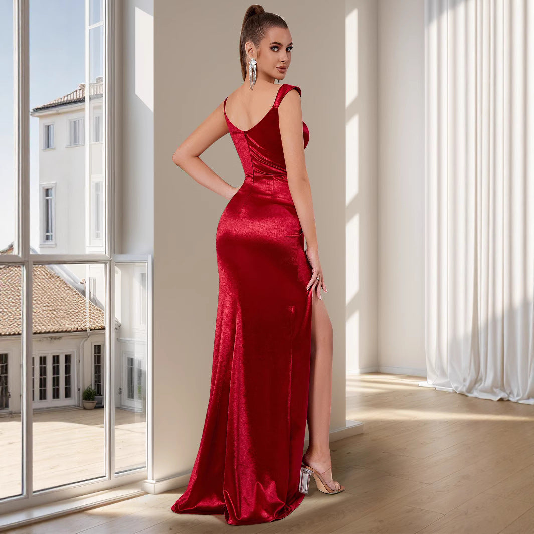 Artisio | Women Glamorous Slit Evening Dress