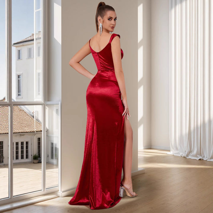 Artisio | Women Glamorous Slit Evening Dress