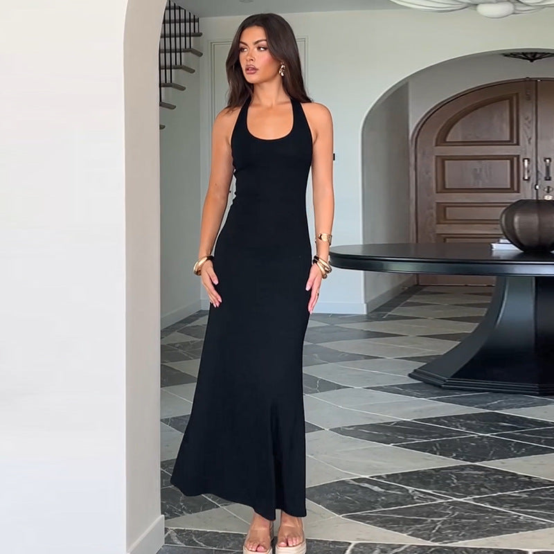 Artisio | Women Halter Bodycon Maxi Dress