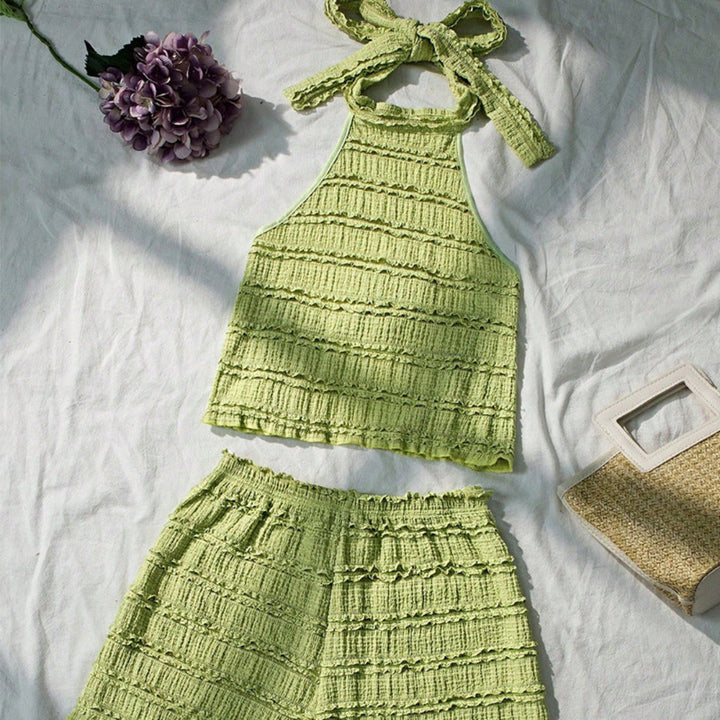 Artisio | Women Halter Knit Lounge Set