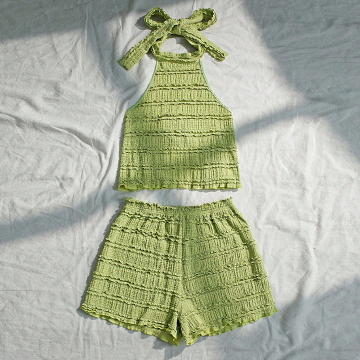 Artisio | Women Halter Knit Lounge Set