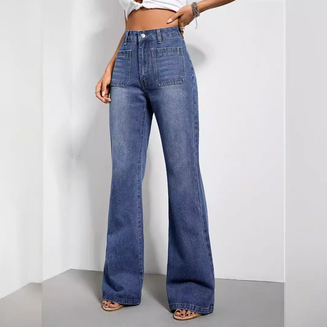 Artisio | Women High Waist Flare Denim