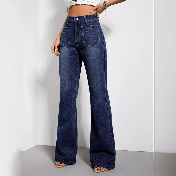 Artisio | Women High Waist Flare Denim