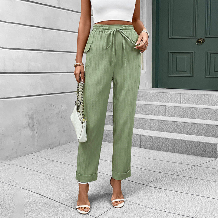 Artisio | Women High Waist Tapered Pants