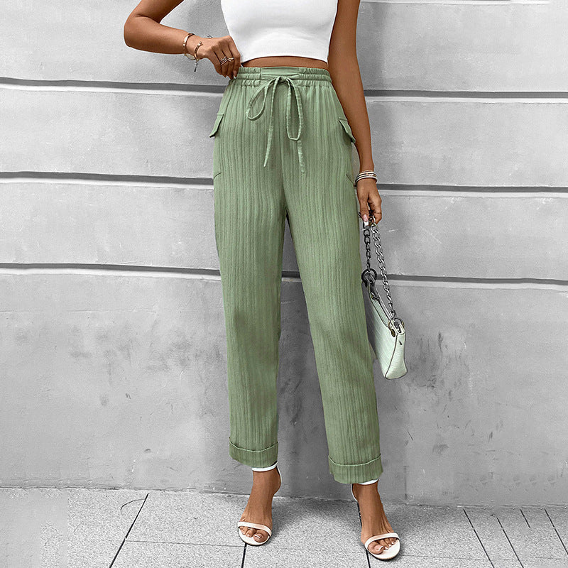 Artisio | Women High Waist Tapered Pants