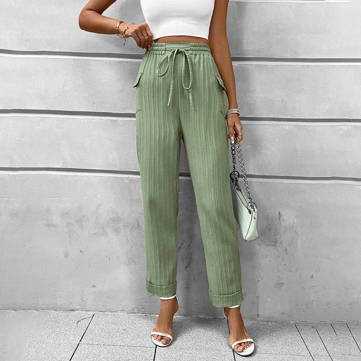 Artisio | Women High Waist Tapered Pants