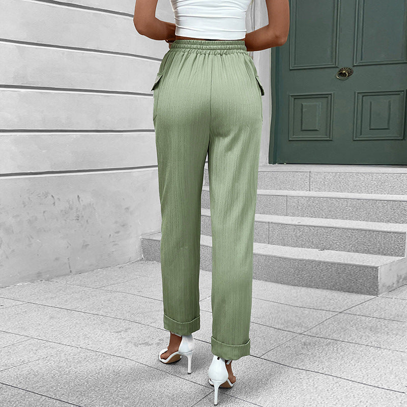 Artisio | Women High Waist Tapered Pants