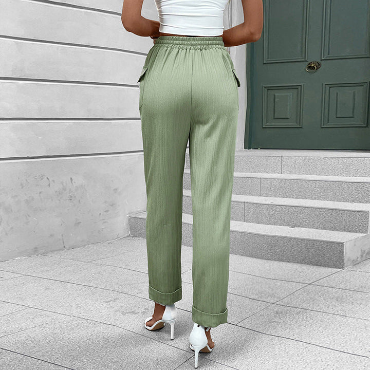 Artisio | Women High Waist Tapered Pants