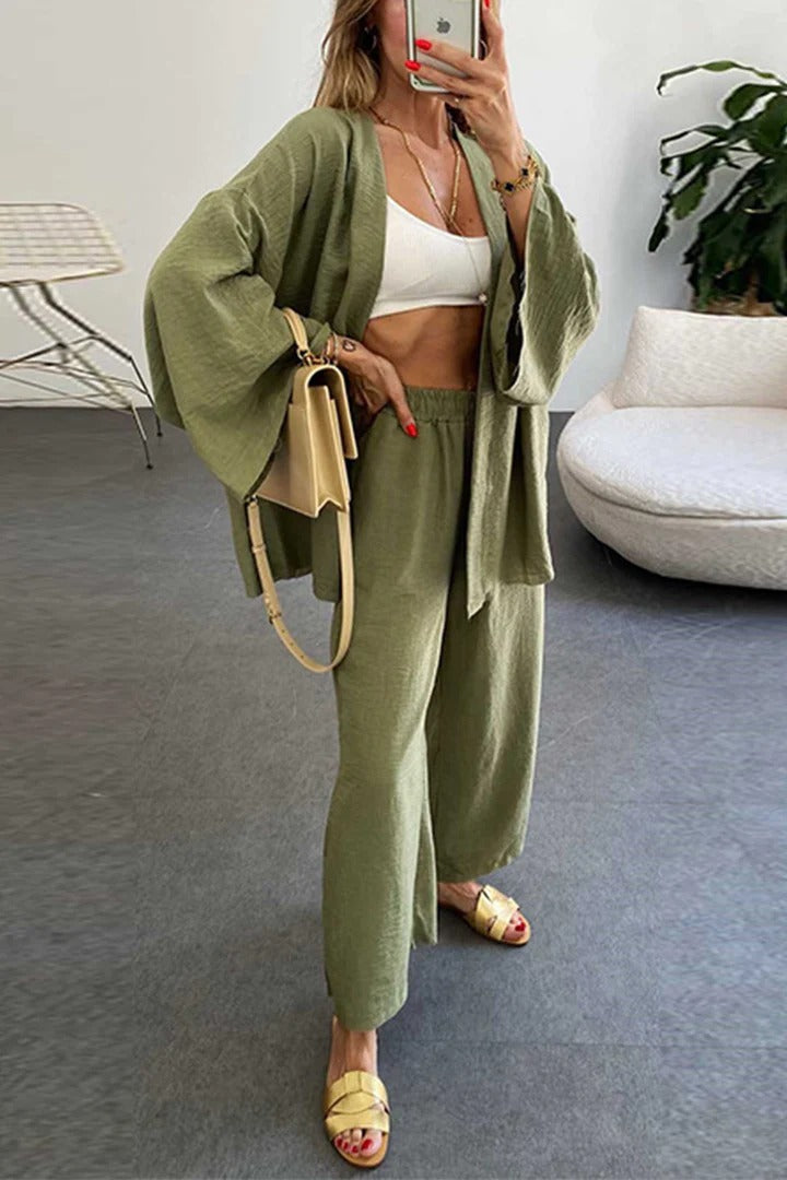 Artisio | Women Kimono Pants Set