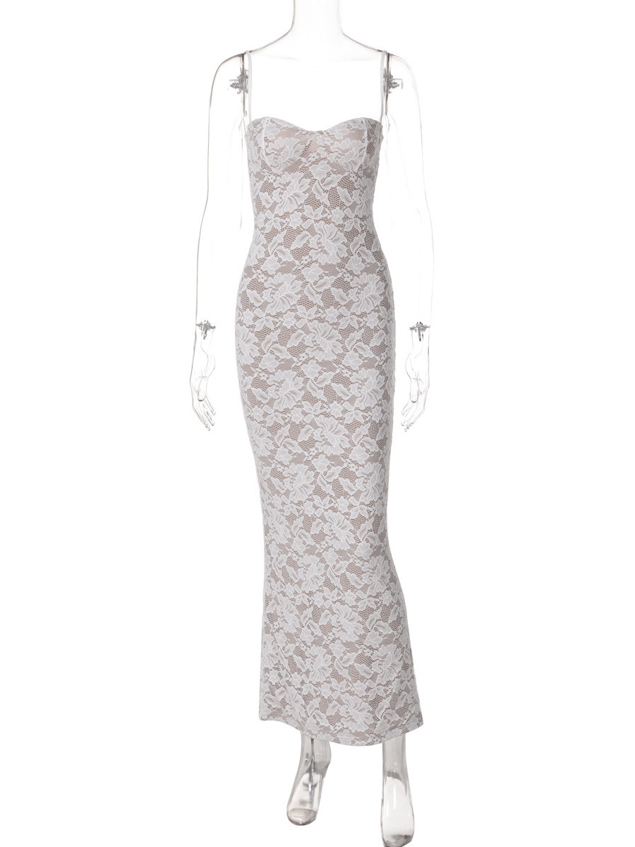 Artisio | Women Lace Corset Maxi Dress