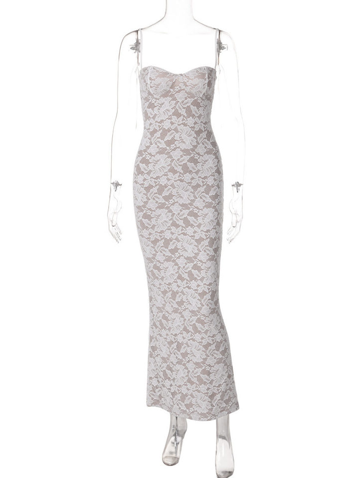 Artisio | Women Lace Corset Maxi Dress