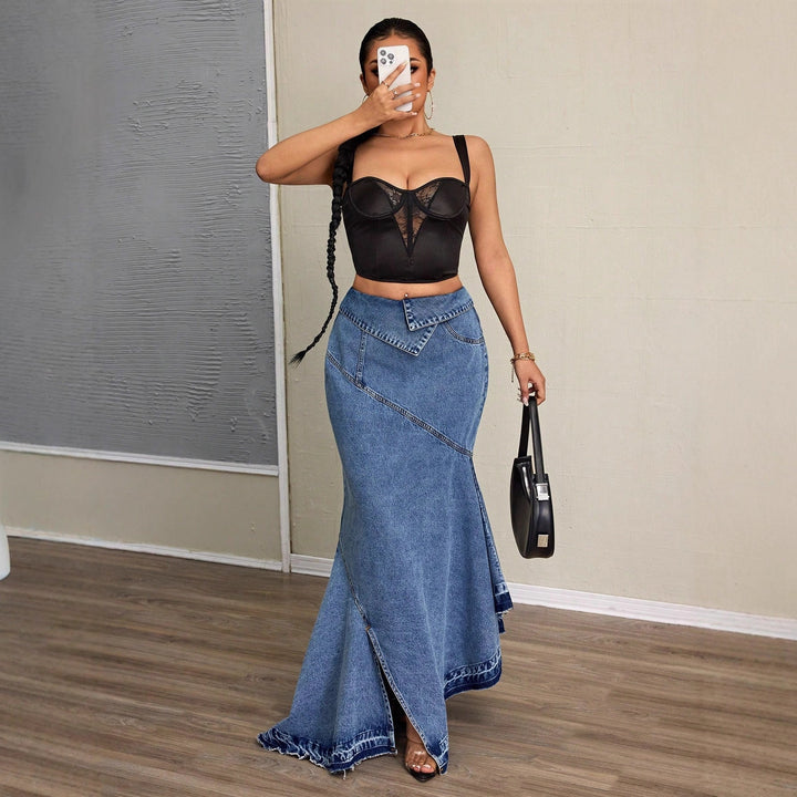 Artisio | Women Layered Hem Maxi Skirt