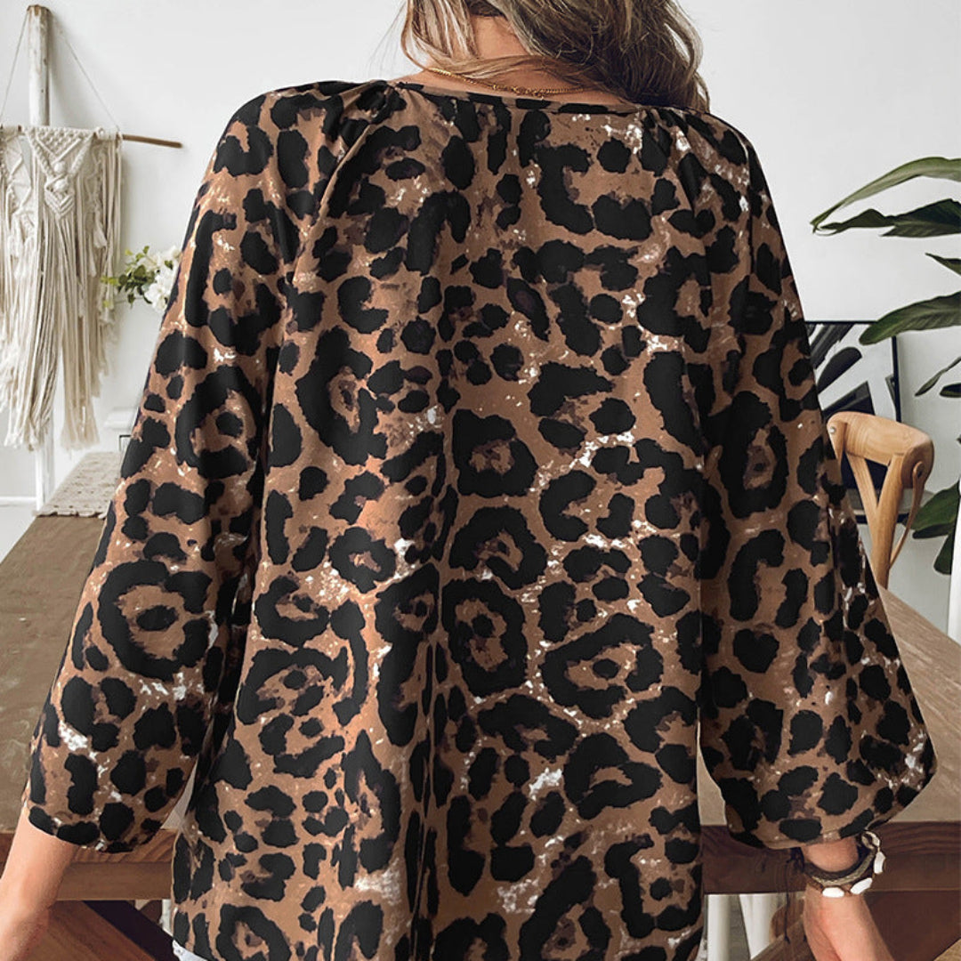 Artisio | Women Leopard Loose Top