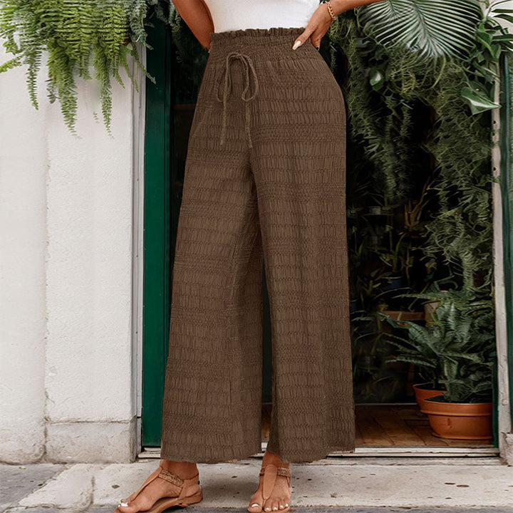Artisio | Women Lightweight Textured Pants