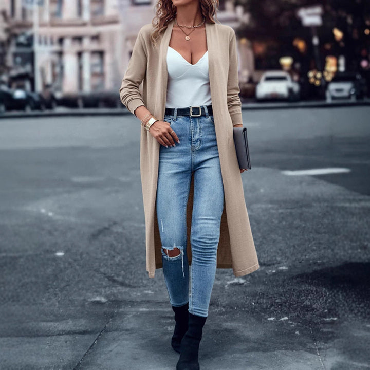 Artisio | Women Longline Open Front Cardigan