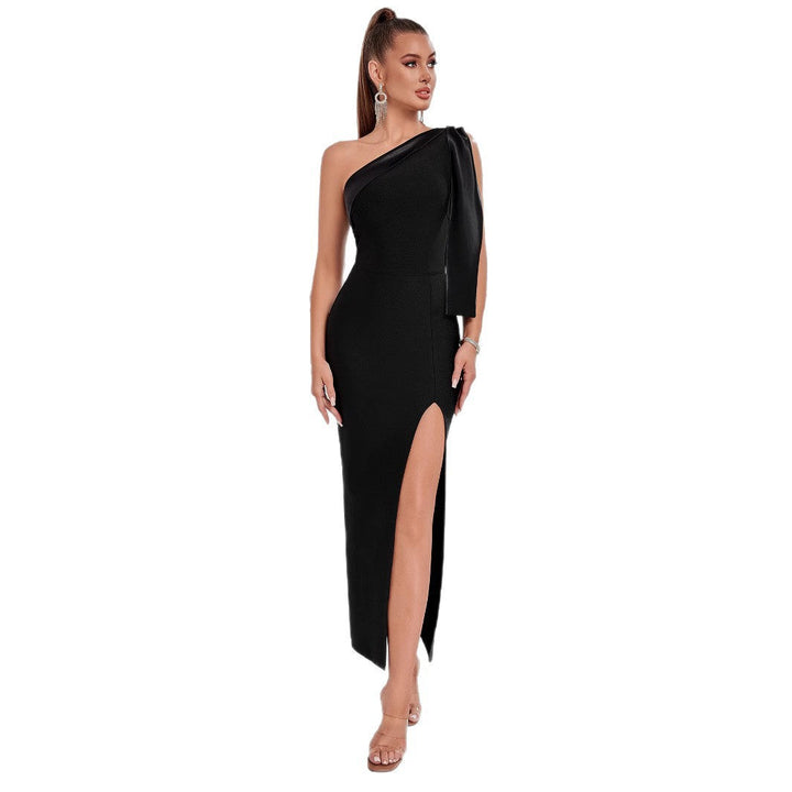 Artisio | Women Luxe Bow Slit Dress