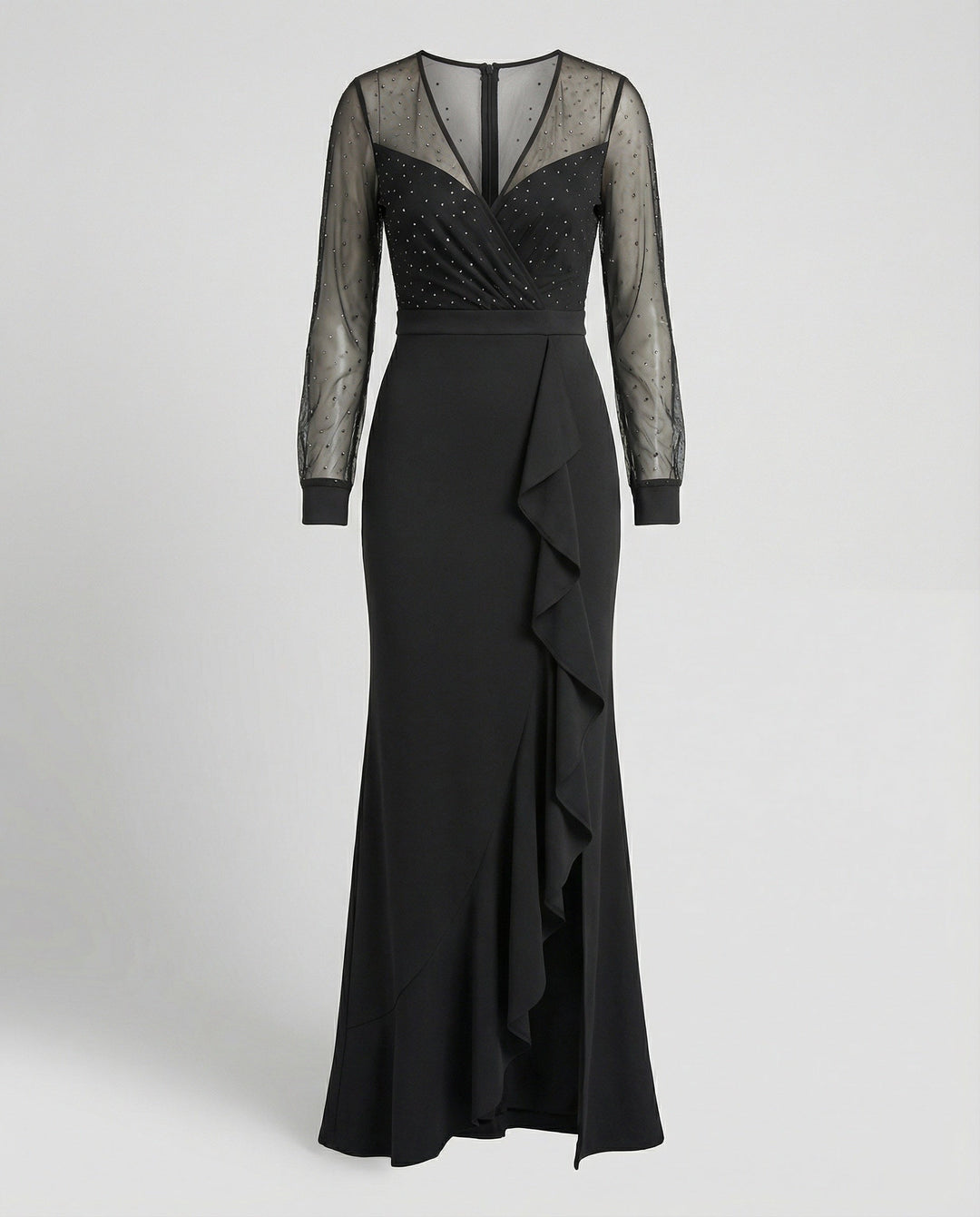 Artisio | Women Mesh Sleeve Maxi Dress