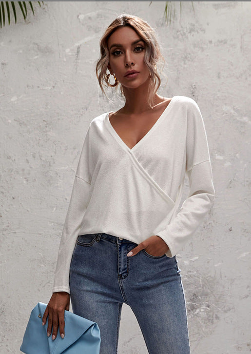 Artisio | Women Minimal Wrap Front Top