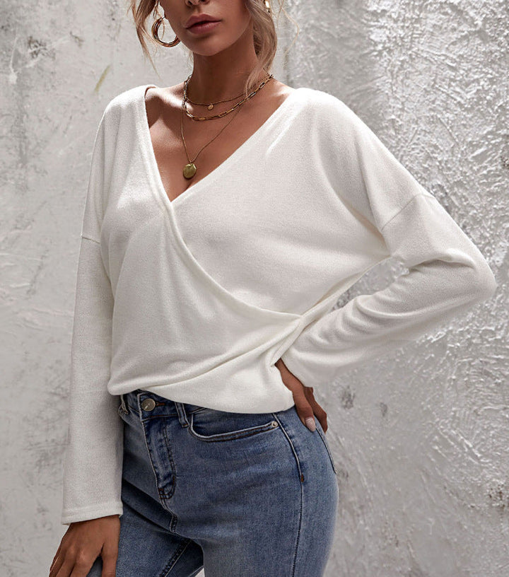 Artisio | Women Minimal Wrap Front Top