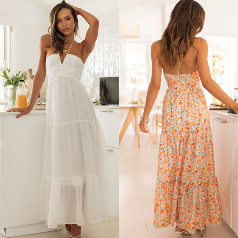 Artisio | Women Modern Halter Maxi Dress