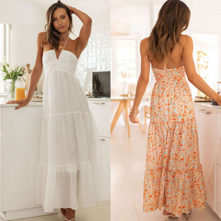 Artisio | Women Modern Halter Maxi Dress