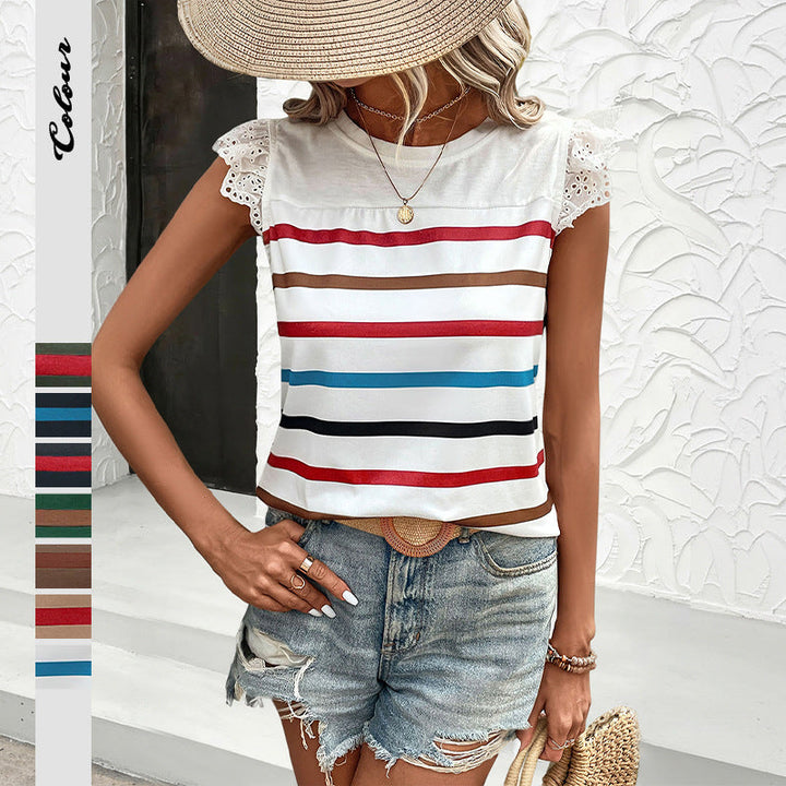 Artisio | Women Multicolor Stripe Blouse
