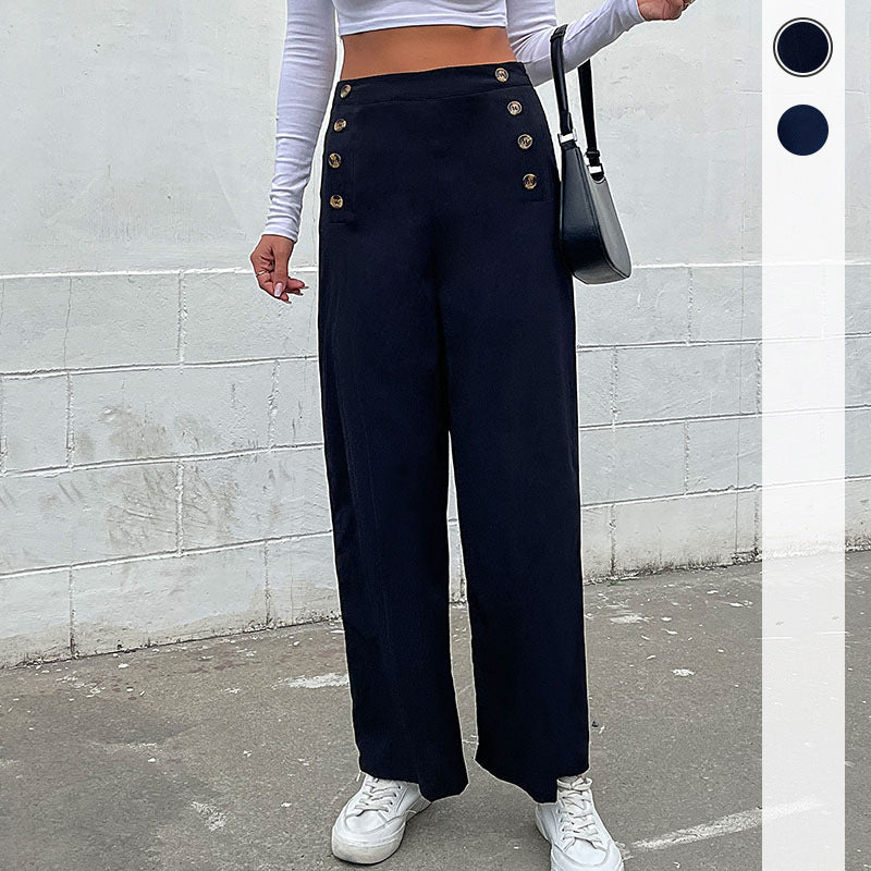 Artisio | Women Nautical Button Pants