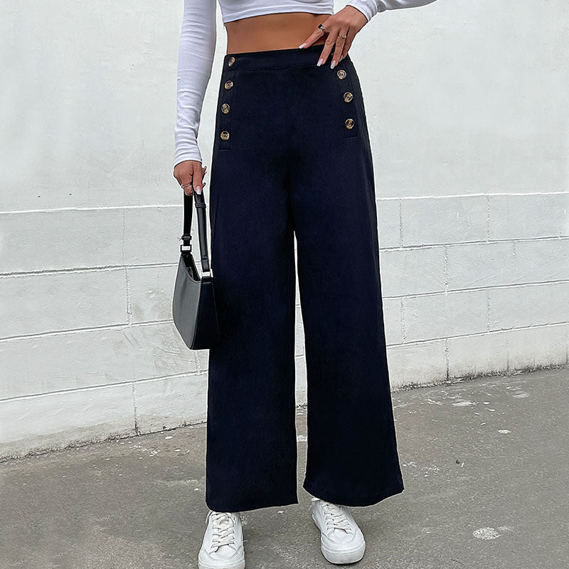 Artisio | Women Nautical Button Pants