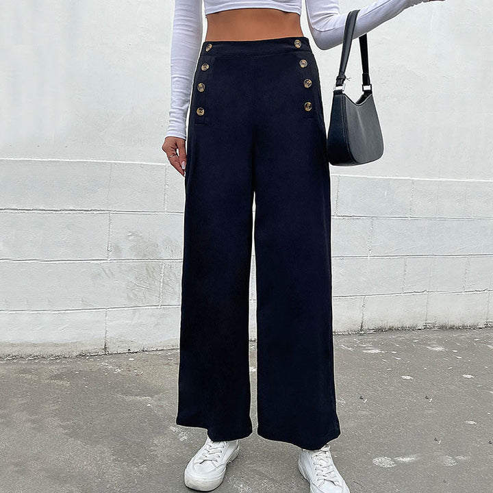 Artisio | Women Nautical Button Pants