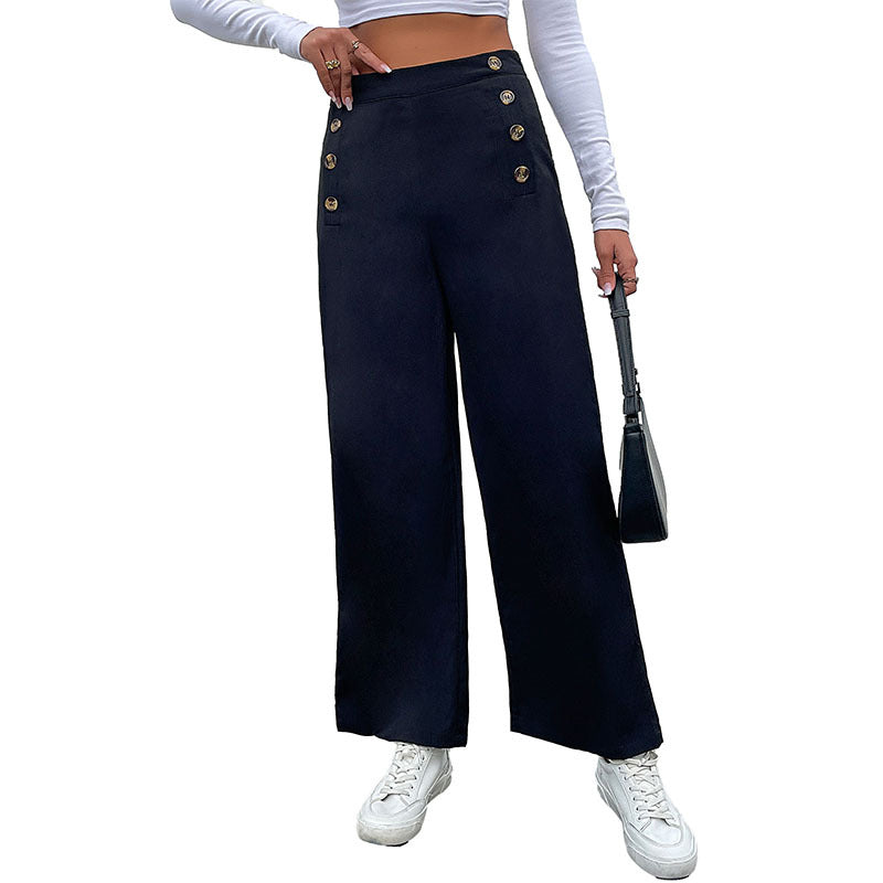 Artisio | Women Nautical Button Pants