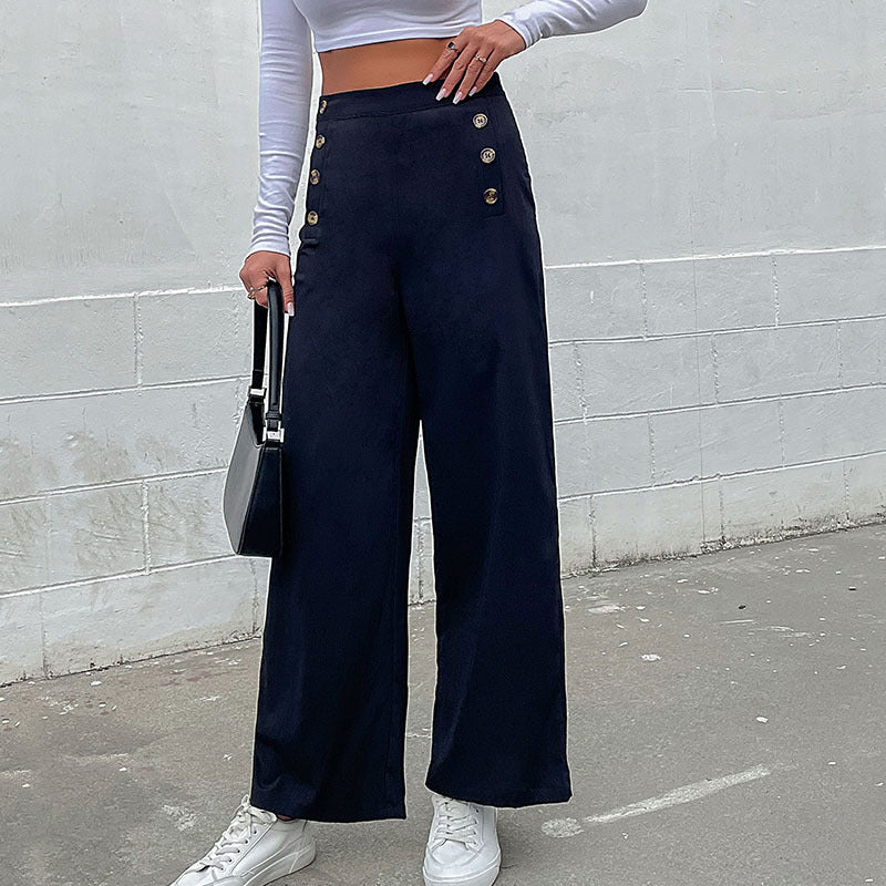 Artisio | Women Nautical Button Pants