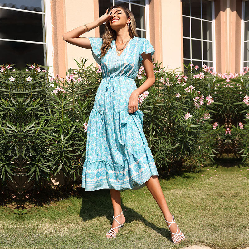Artisio | Women Ocean Whisper Midi Dress