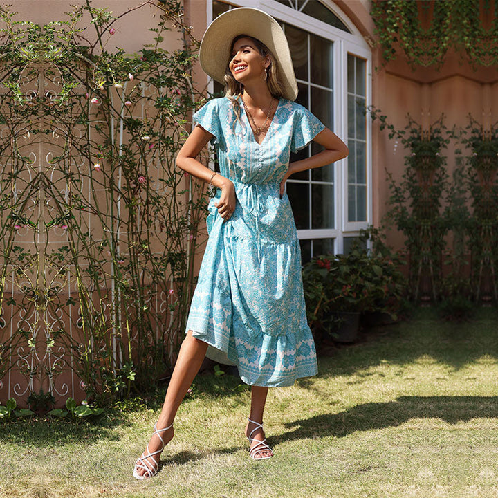 Artisio | Women Ocean Whisper Midi Dress