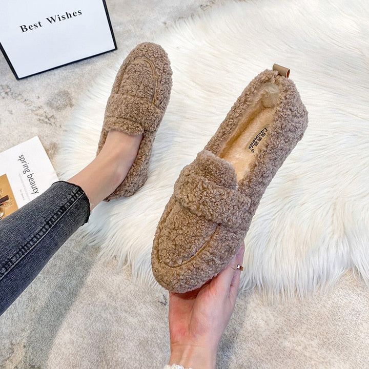 Artisio | Women Orthopedic Fleece Loafers