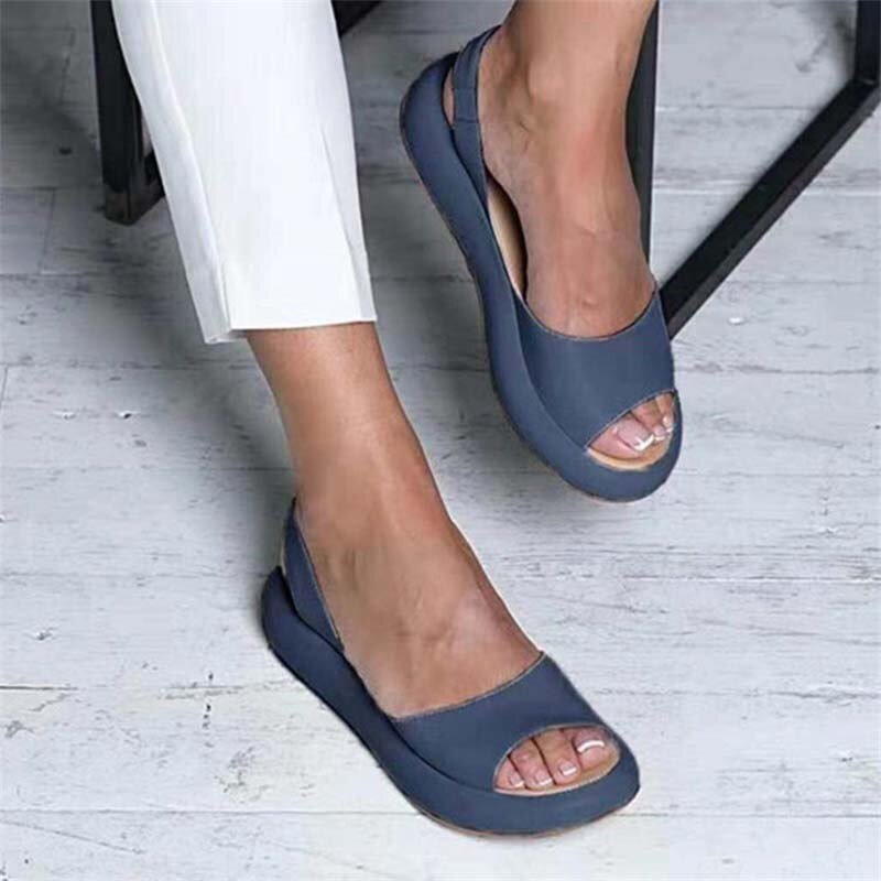 Artisio | Women Orthopedic Peep Toe Flats