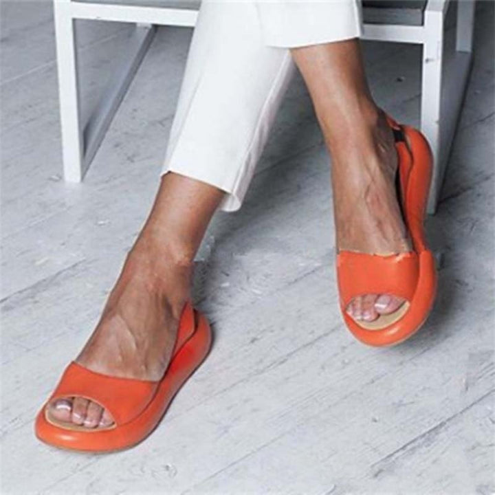 Artisio | Women Orthopedic Peep Toe Flats