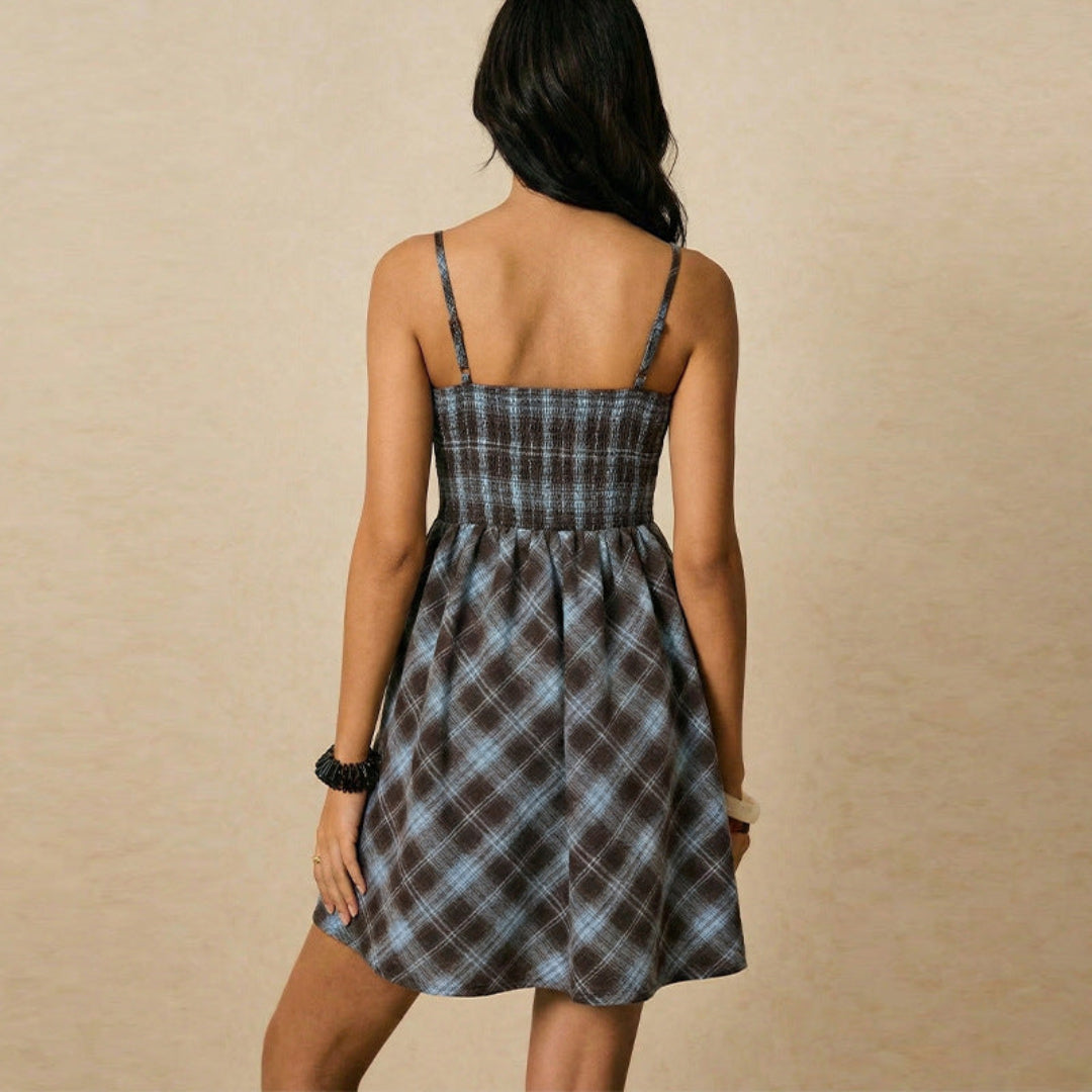 Artisio | Women Plaid Slip Dress