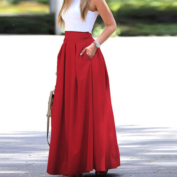 Artisio | Women Pleated Long Skirt
