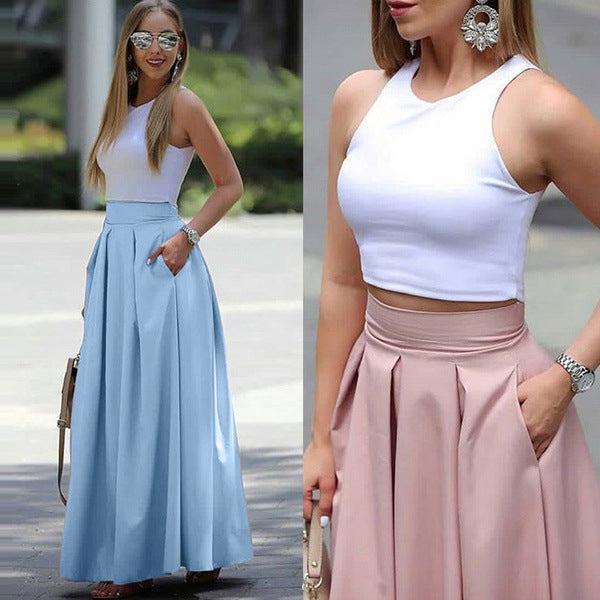 Artisio | Women Pleated Long Skirt