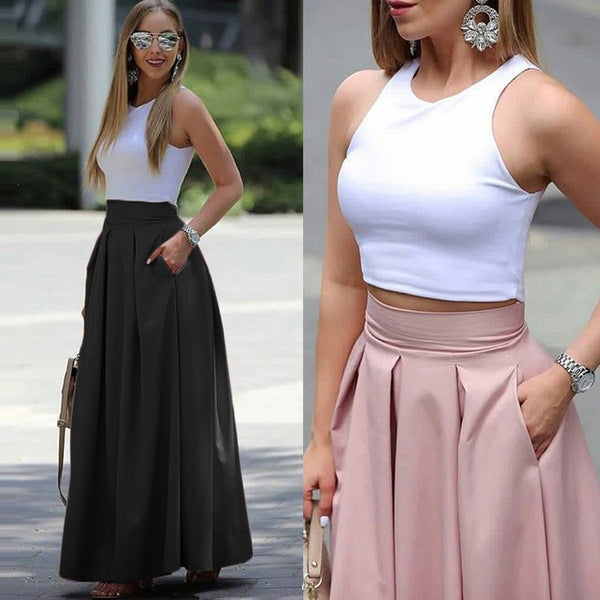 Artisio | Women Pleated Long Skirt