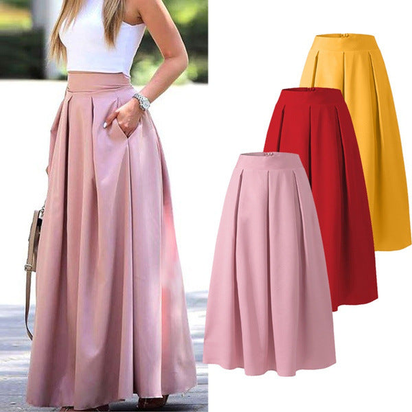 Artisio | Women Pleated Long Skirt