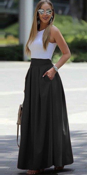 Artisio | Women Pleated Long Skirt