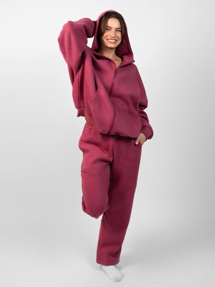 Artisio | Women Plush Feel Hoodie Set