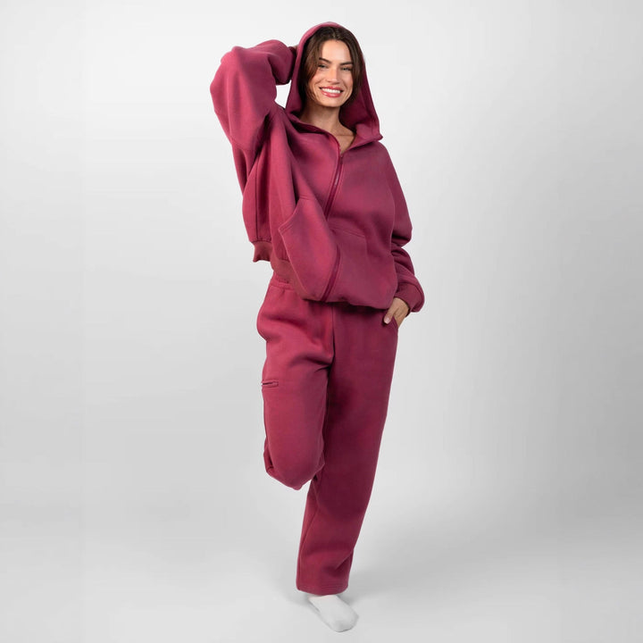 Artisio | Women Plush Feel Hoodie Set